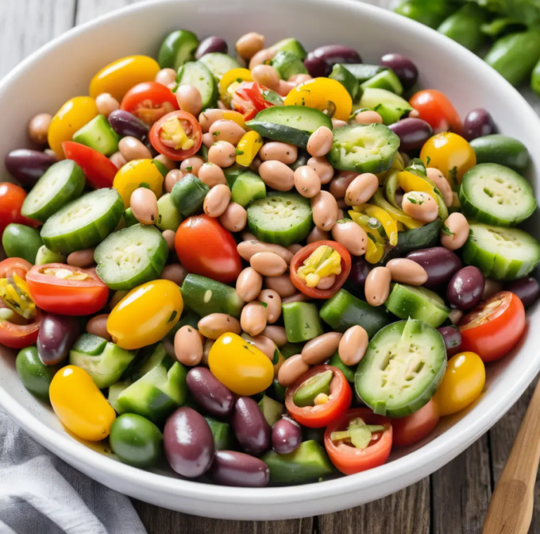 Fresh and Healthy Dense Bean Salad