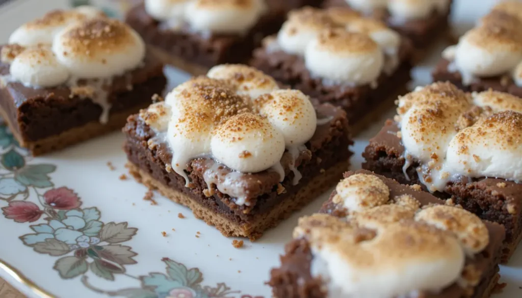 The Difference Between a Blondie and a Brookie 10 S’mores-themed brookies with marshmallow topping.