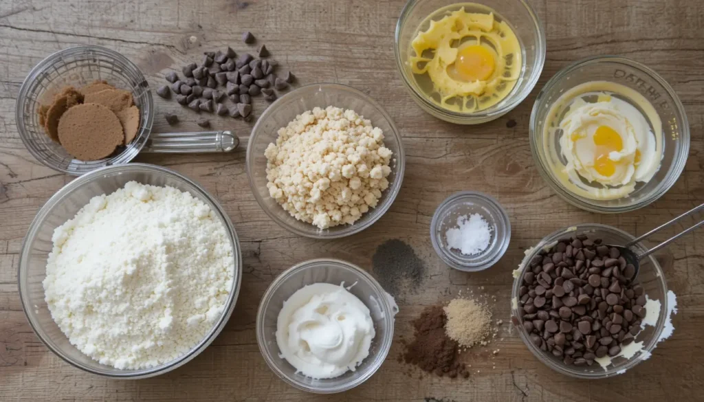 Essential Ingredients for Small Batch Chocolate Chip Cookies