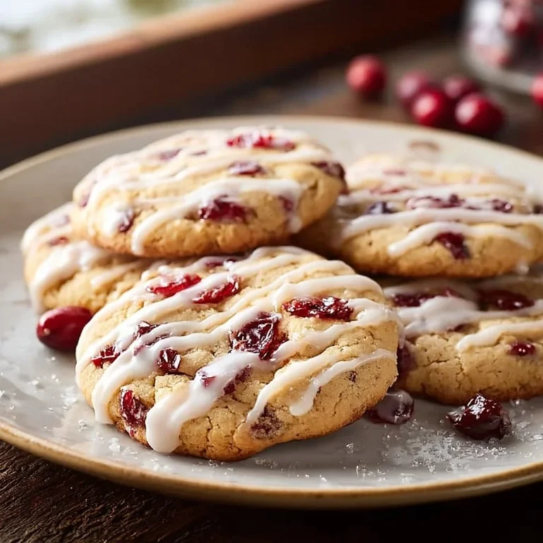 Chewy Christmas Cranberry Orange Cookies 5 Chewy Christmas Cranberry Orange Cookies on a festive plate