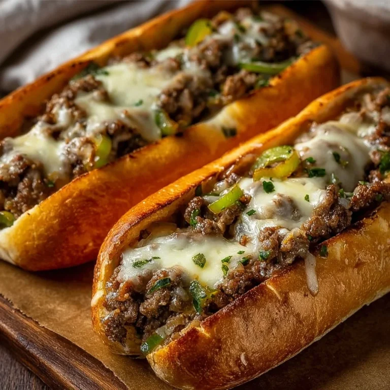 Ground Beef Philly Cheesesteaks
