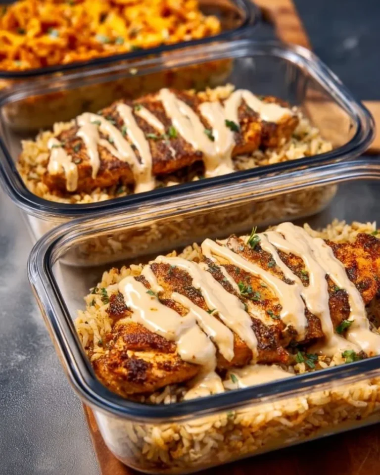 High Protein Creamy Cajun Chicken & Rice