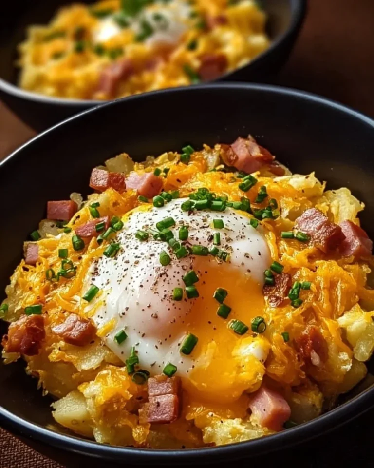 Cheesy Potato Egg Scramble