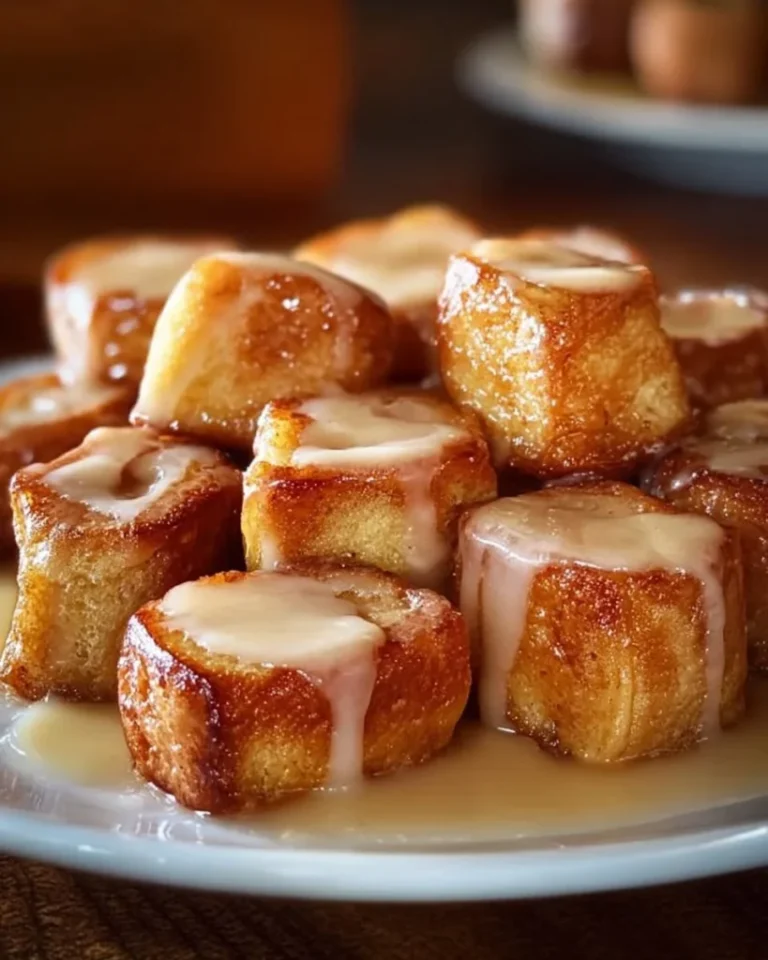 Cinnamon Roll French Toast Bites