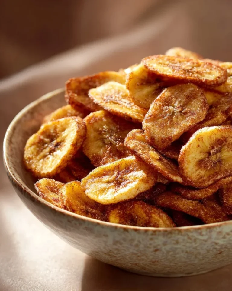 Cinnamon-Sugar Air Fryer Banana Chips