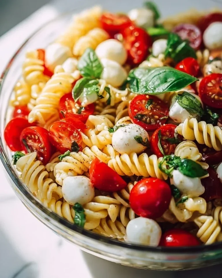 Colorful Caprese Pasta Salad