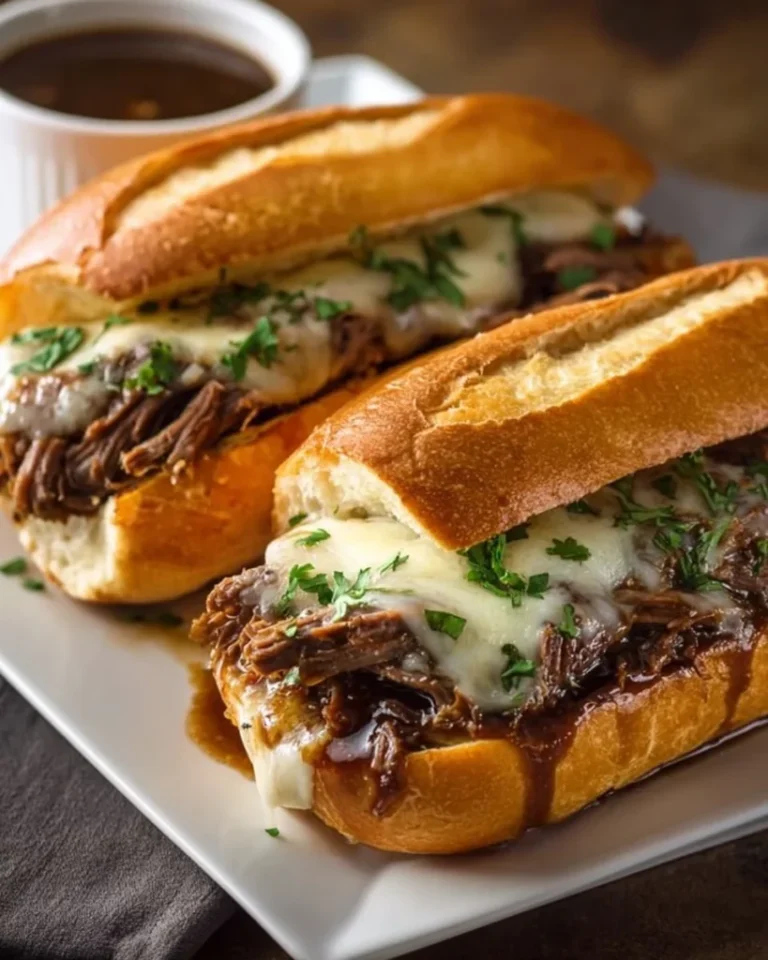 Crockpot French Dip Sandwiches