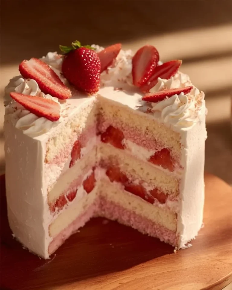 Homemade Strawberry Cake
