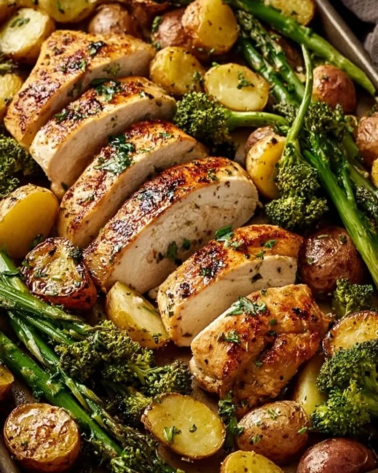 Sheet Pan Garlic Butter Chicken and Veggies