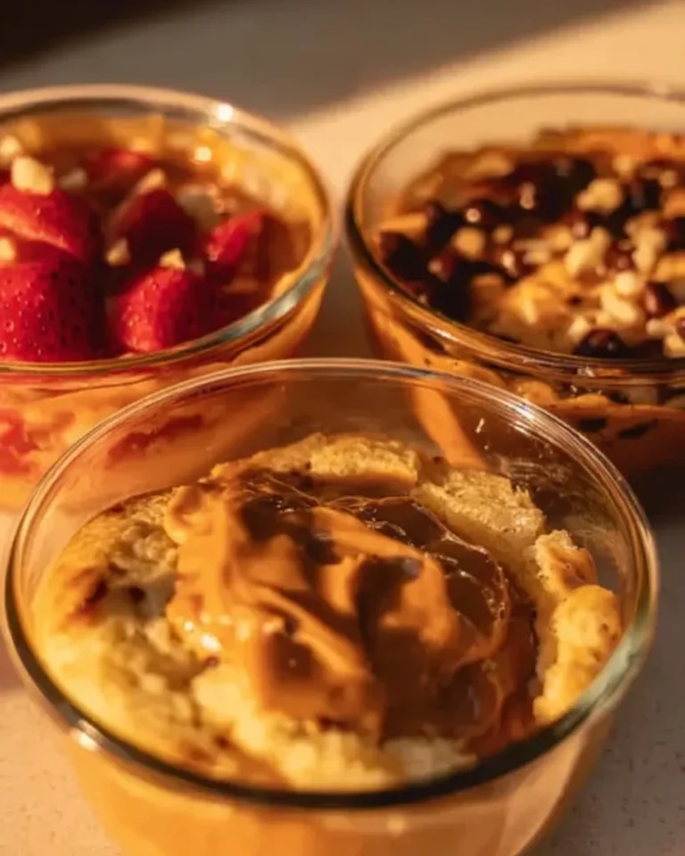 Single Serving Fluffy Baked Protein Pancake Bowls