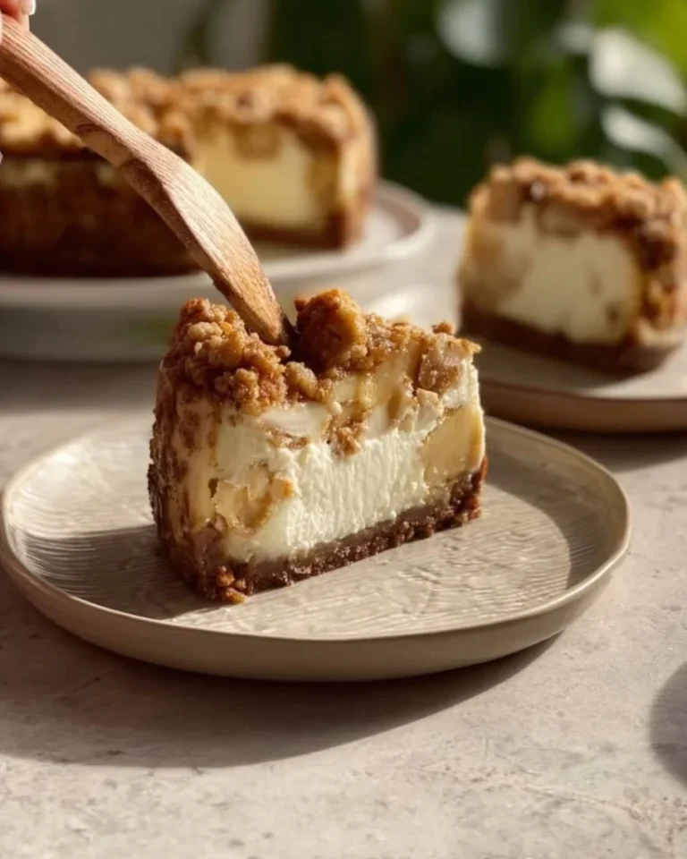 Apple Crumble Cheesecake