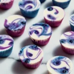 Blueberry Swirl Yogurt Bites - a healthy snack packed with flavor