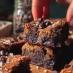 Delicious brown butter brookies combining brownies and blondies in one dessert