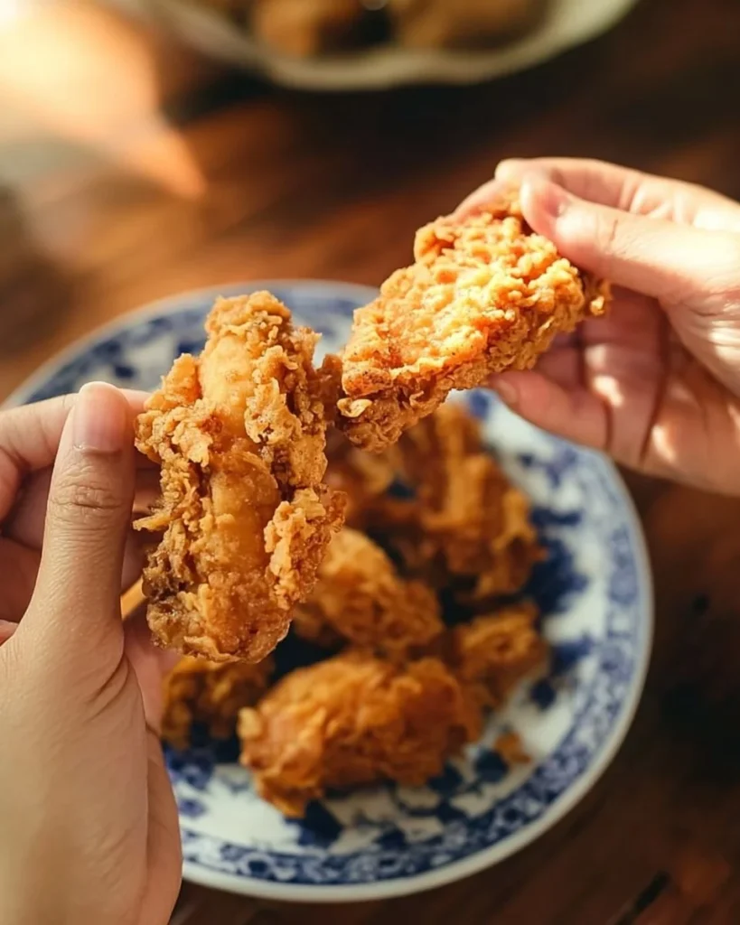 Copy Cat KFC Fried Chicken 2 Delicious Copy Cat KFC Fried Chicken served on a plate
