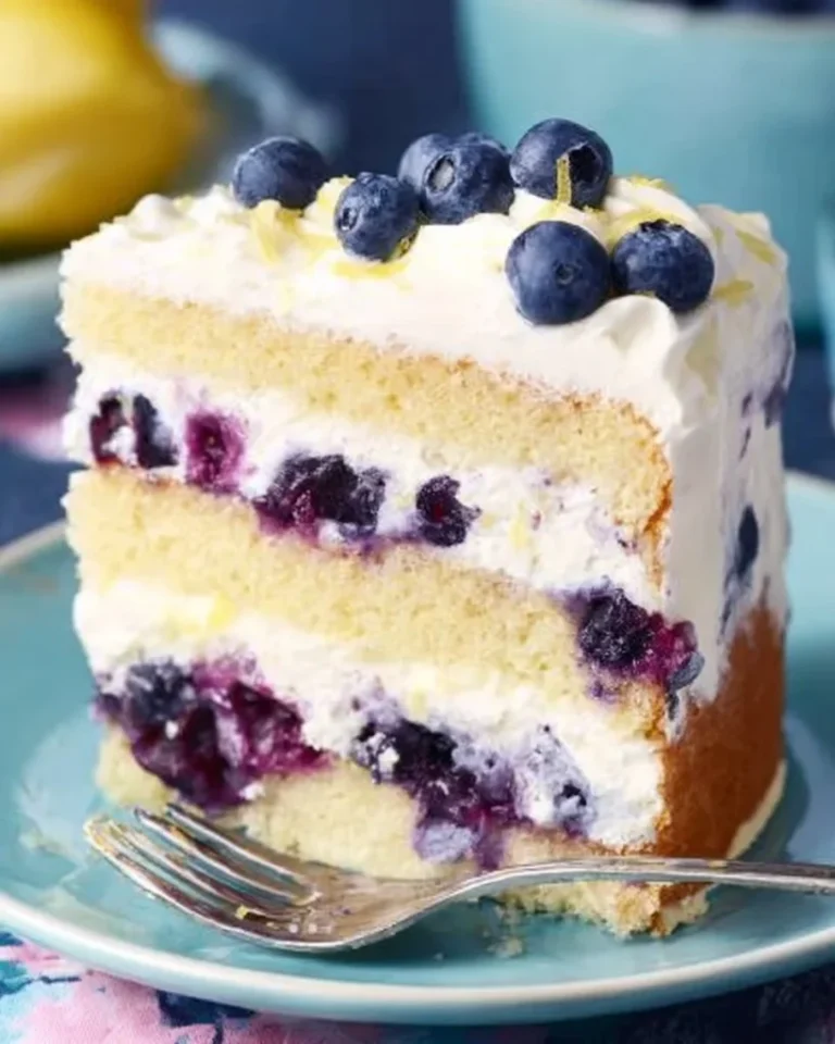 Lemon Blueberry Cake 3 Lemon Blueberry Cake