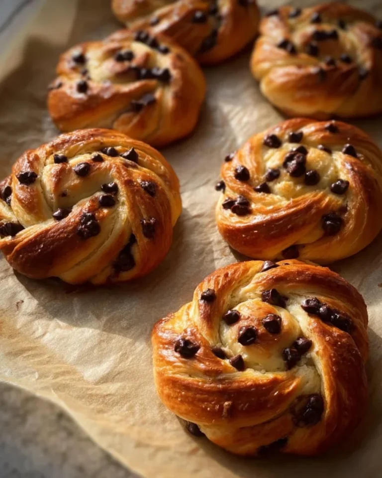 Rolled Brioche with Vanilla Pastry Cream & Chocolate Chips 3 Rolled Brioche with Vanilla Pastry Cream & Chocolate Chips