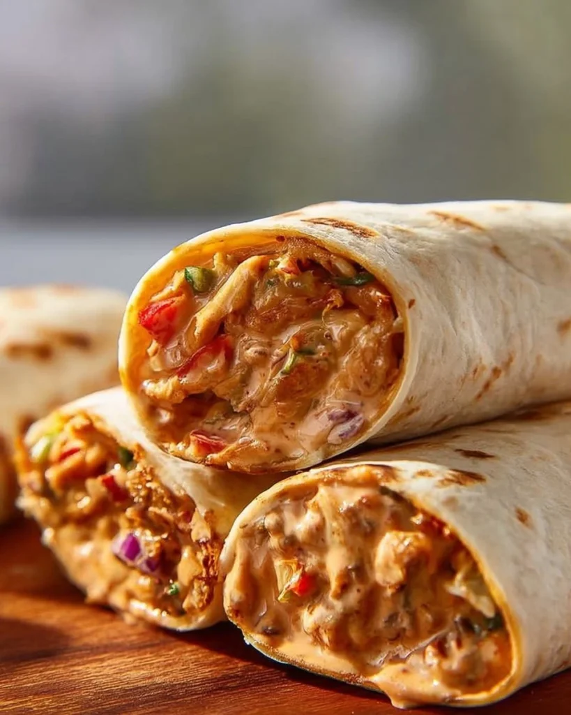 Delicious shawarma wrap with marinated meats, fresh vegetables, and sauce.