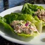 Delicious tuna lettuce wraps filled with fresh ingredients for a healthy meal.