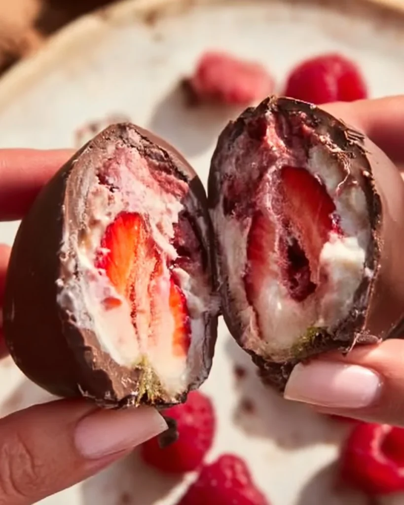 Chocolate Strawberry Yogurt Clusters