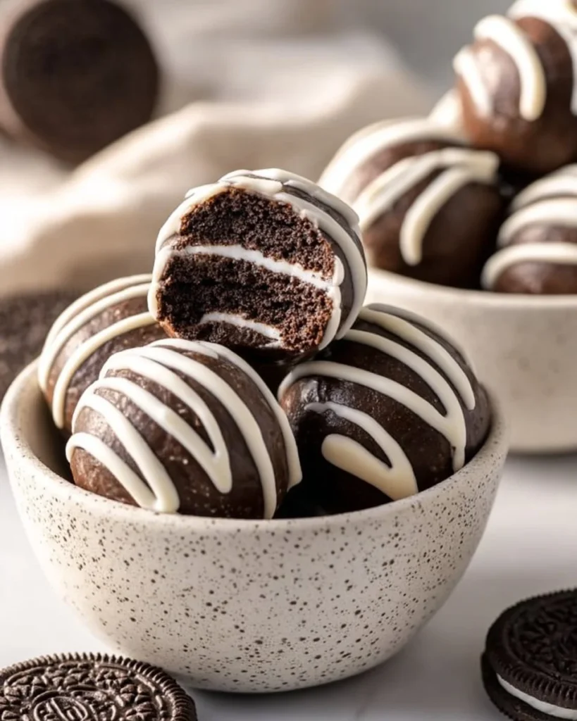 Chocolatey Oreo Protein Balls 2 Chocolatey Oreo Protein Balls recipe for a delicious and healthy snack