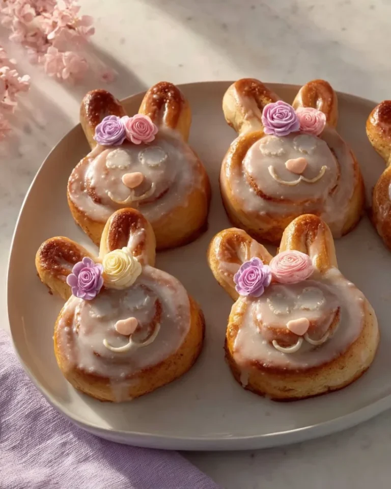 Easter Bunny Cinnamon Rolls