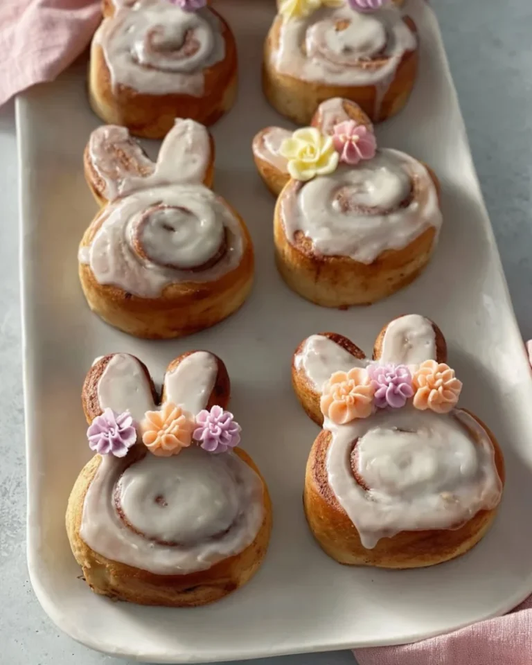 Easter Bunny Cinnamon Rolls