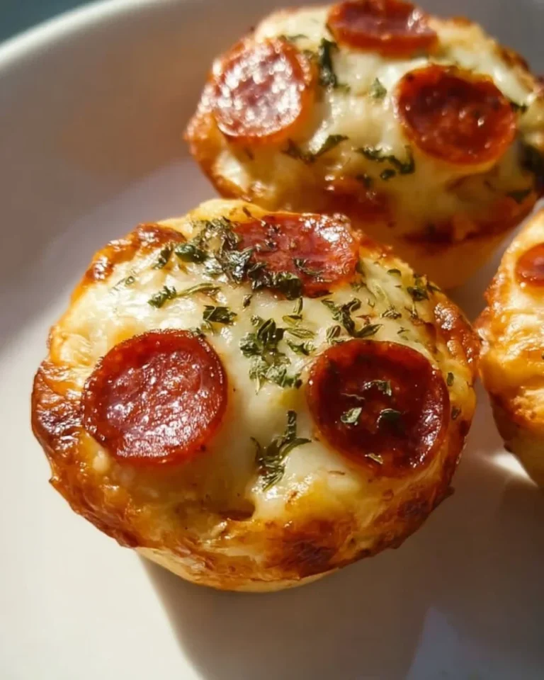 Garlic Butter Pizza Cupcakes 3 Garlic Butter Pizza Cupcakes