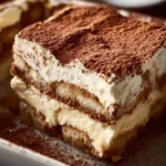 Gordon Ramsay's tiramisu dessert served in a beautiful dish