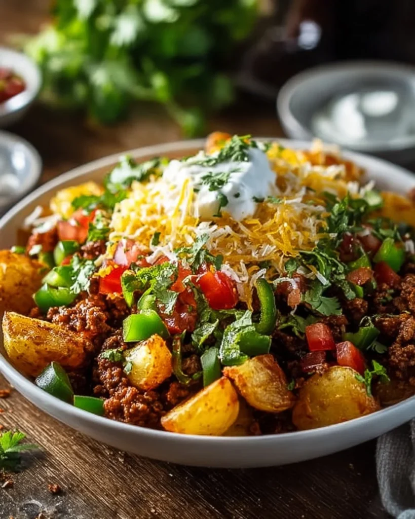 Loaded Potato Taco Bowl
