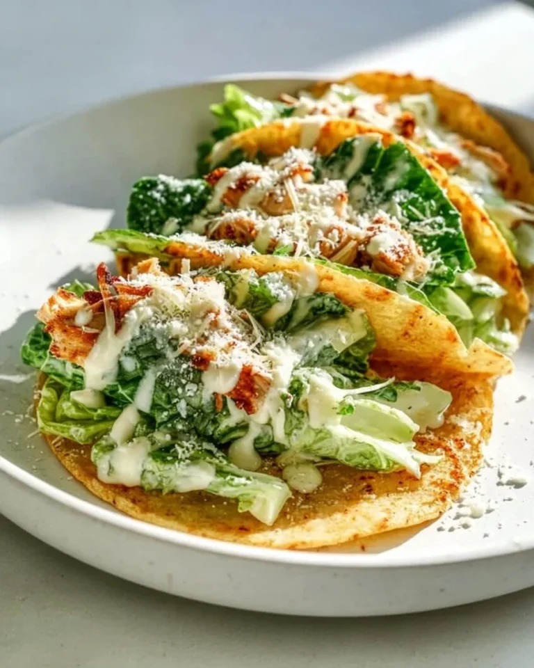 Smash Chicken Caesar Tacos 3 Smash Chicken Caesar Tacos