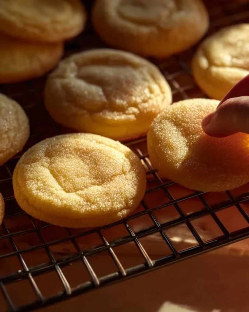 Soft and chewy lemon cookies ready to be enjoyed with a refreshing zest.
