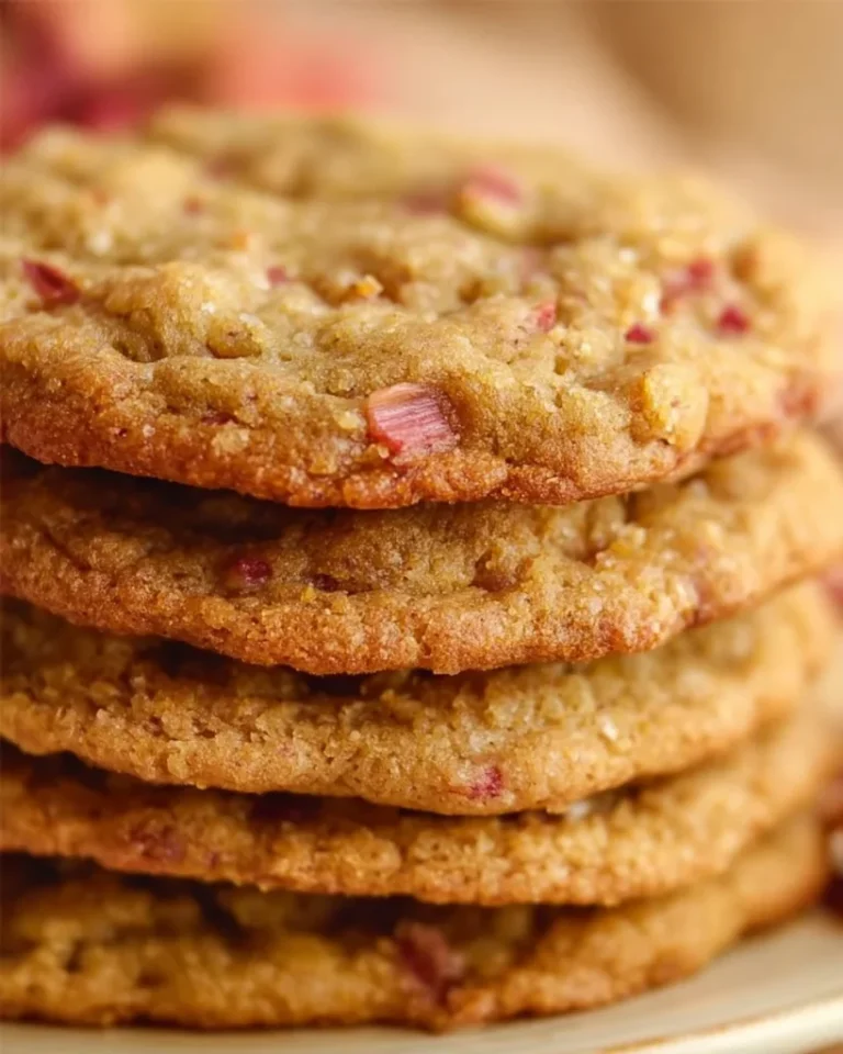Brown Sugar Rhubarb Cookies