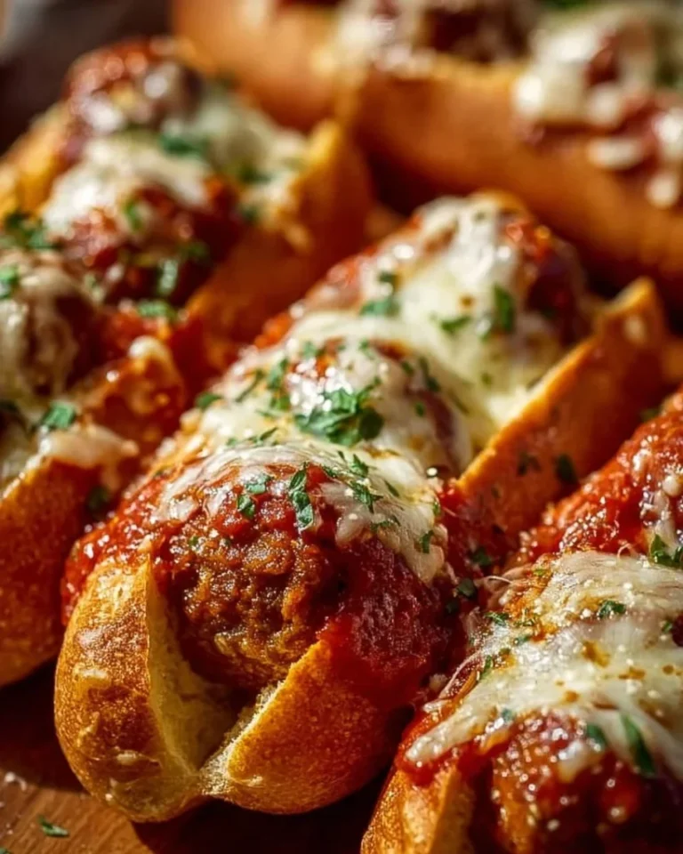 Cheesy Meatball Subs 3 Cheesy Meatball Subs