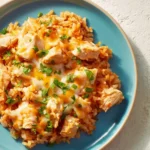 Delicious cheesy Mexican slow-cooker meal in a bowl