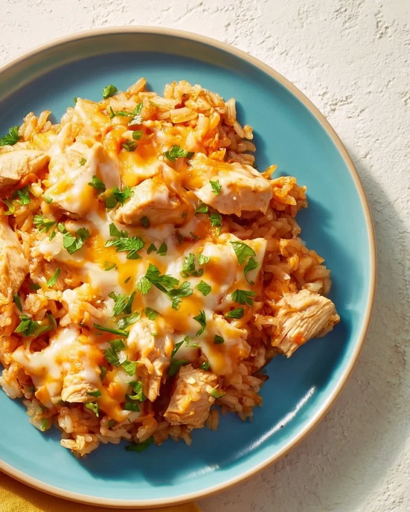 Delicious cheesy Mexican slow-cooker meal in a bowl