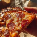 Delicious Chicken Crust Pizza topped with fresh ingredients and cheese