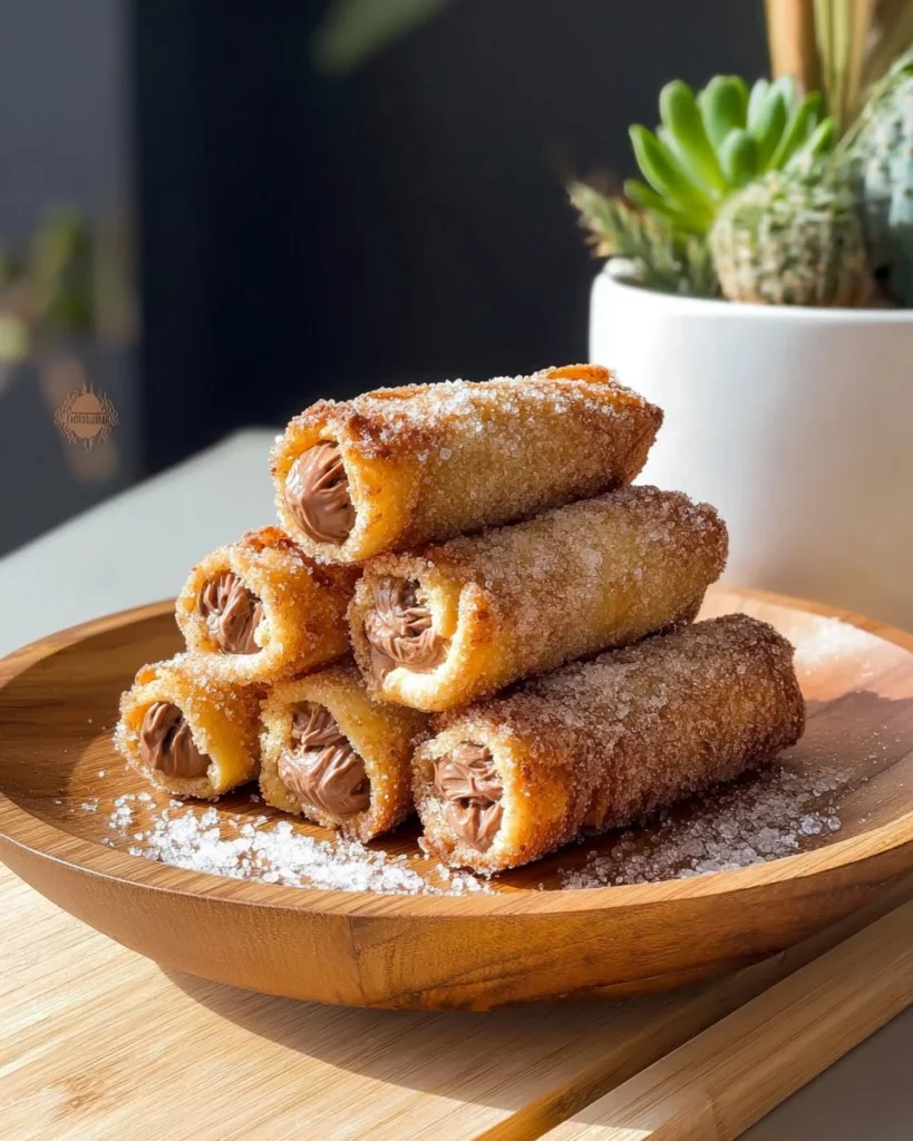 Delicious French Toast Rolls served with syrup and berries