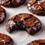 Gourmet chocolate brownie cookies ready to be enjoyed