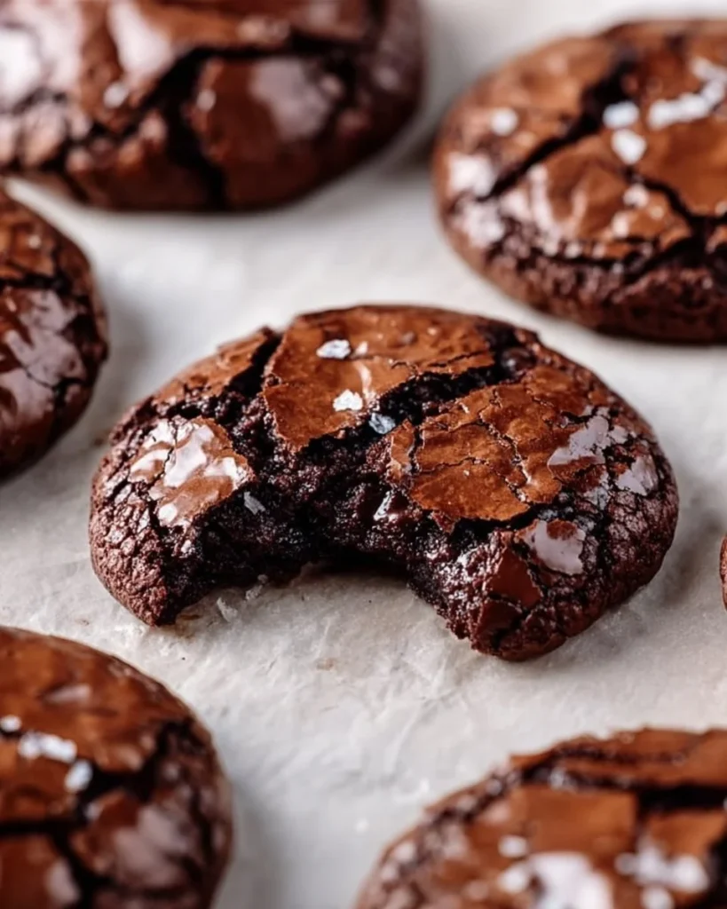 Gourmet chocolate brownie cookies ready to be enjoyed