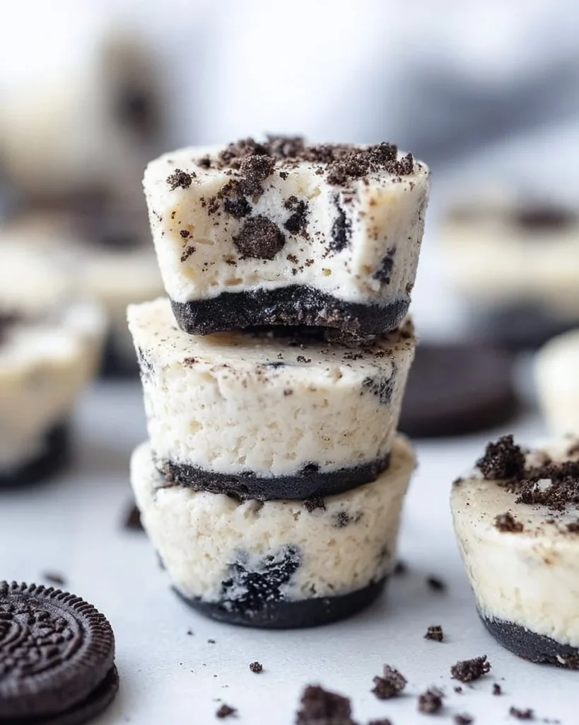 Delicious Oreo Cheesecake Bites recipe ready to be enjoyed.