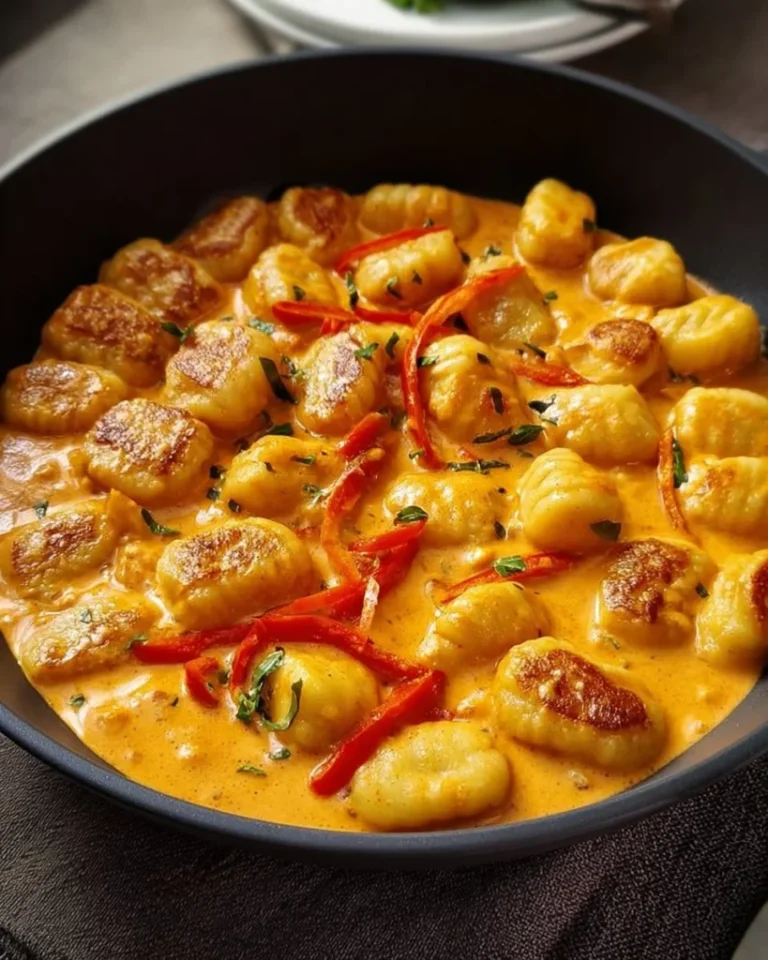 Paprika Cream Chicken with Gnocchi