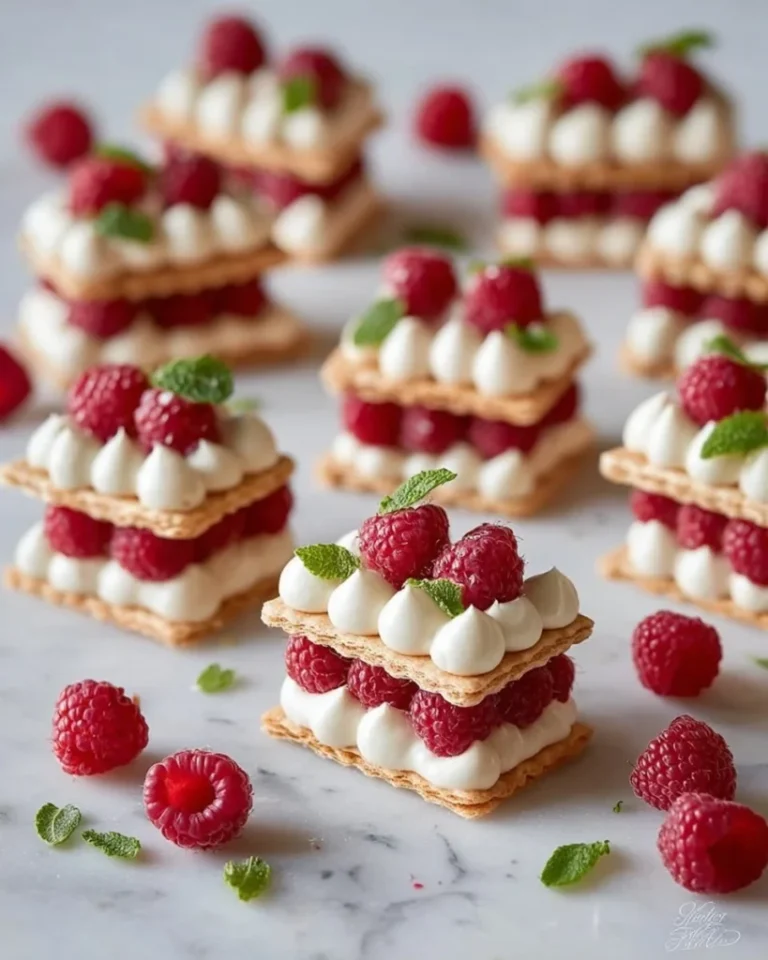 Raspberry Cream Napoleons