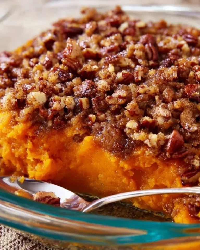 Sweet Potato Casserole with Pecan Topping 3 Sweet Potato Casserole with Pecan Topping