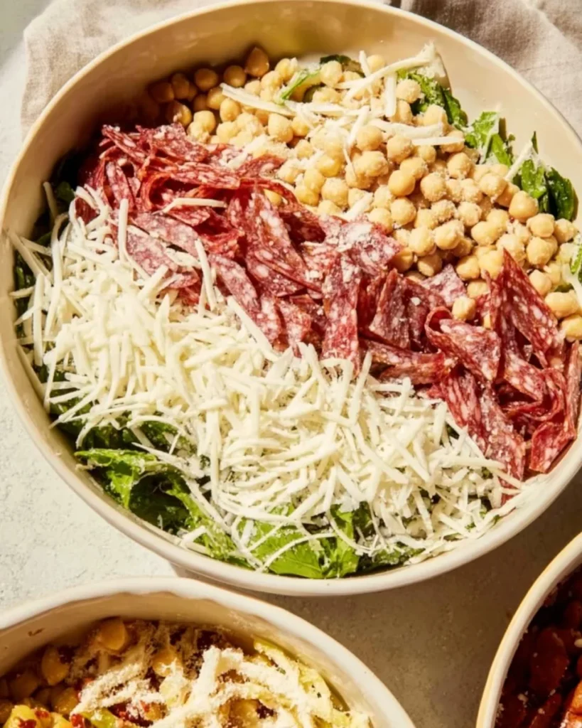 Scala Chopped Salad with colorful fresh ingredients served in a bowl